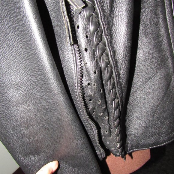 WOMEN'S WILLIE G HARLEY DAVIDSON LEATHER JACKET SIZE W/M - Picture 4 of 16
